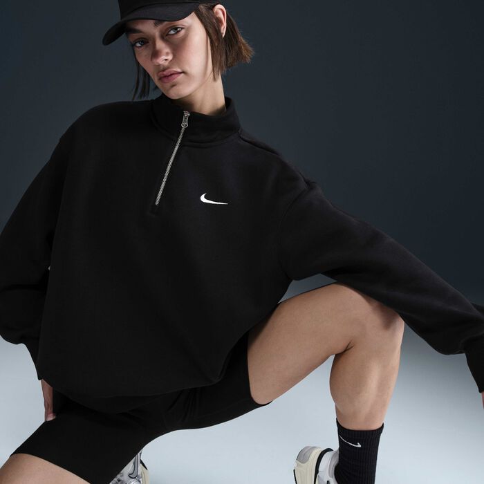 Nike Women's Sportswear Phoenix Sweatshirt Black Nike Women's Sportswear Phoenix Sweatshirt Black image number 2