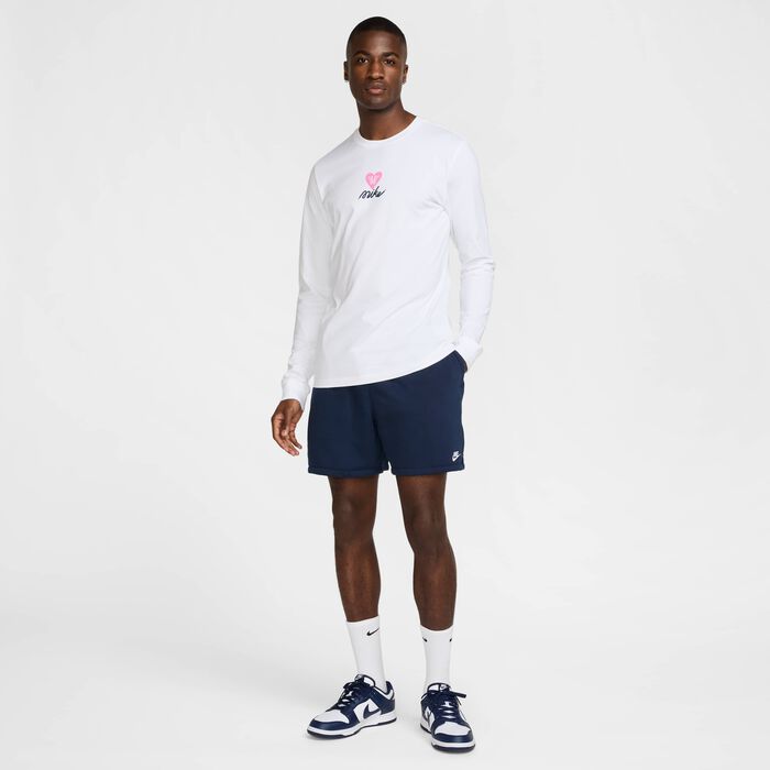 Nike Men's Club Flow Shorts Blue Nike Men's Club Flow Shorts Blue image number 7