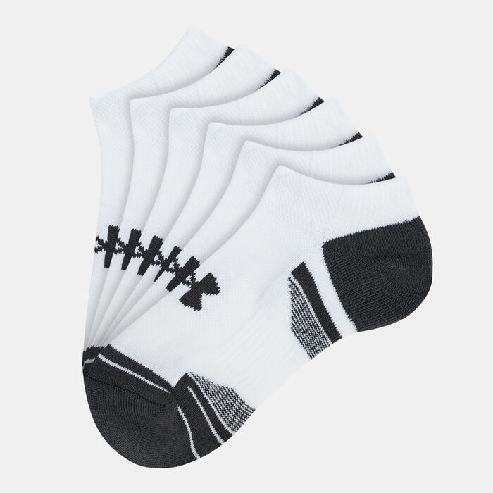 Under Armour Kids' UA Performance Tech No Shoe Socks (3 Pack) White Under Armour Kids' UA Performance Tech No Shoe Socks (3 Pack) White image number 0