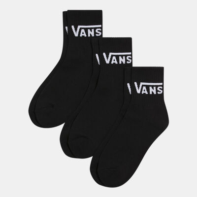 Vans Kids' Classic Half Crew Socks (3 Pairs) Black