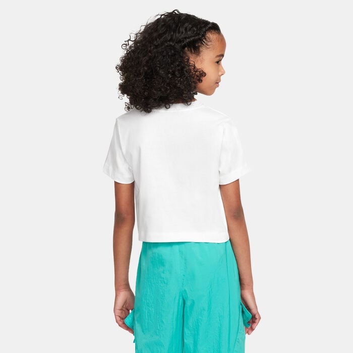 Nike Kids' Sportswear Crop Top White Nike Kids' Sportswear Crop Top White image number 1