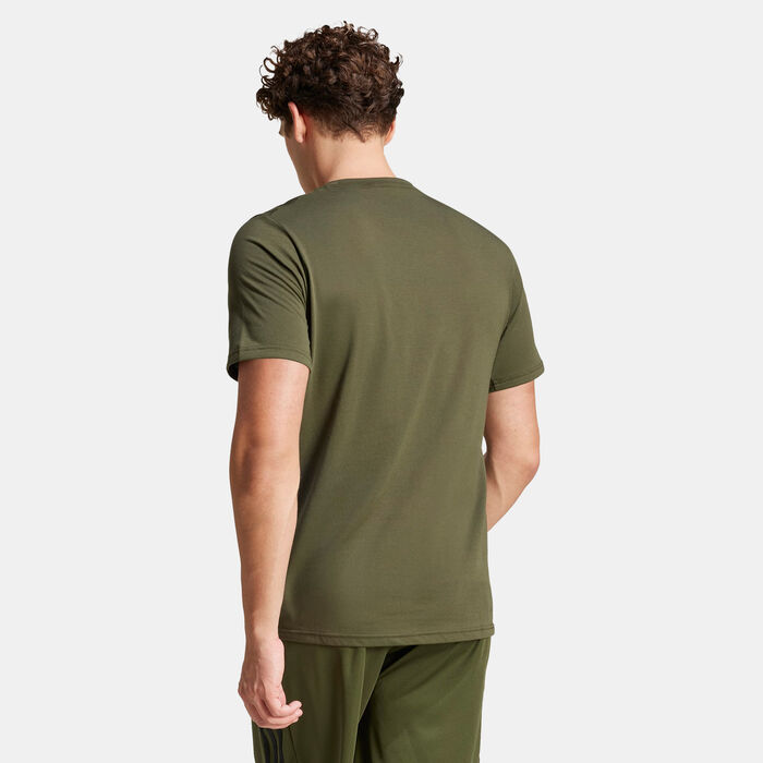 adidas Men's Train Essentials Feelready Training T-Shirt Green adidas Men's Train Essentials Feelready Training T-Shirt Green image number 1