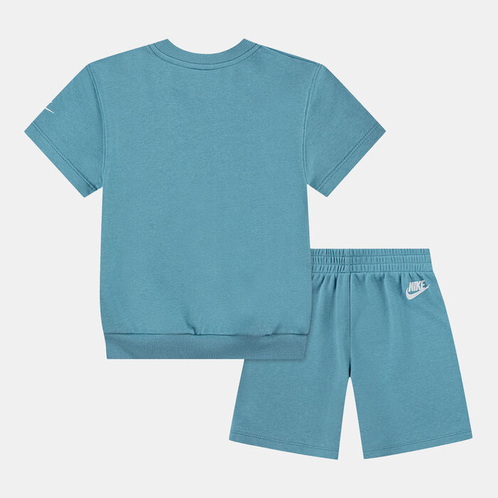 Nike Kids' Club Family T-Shirt and Shorts Set Blue Nike Kids' Club Family T-Shirt and Shorts Set Blue image number 1