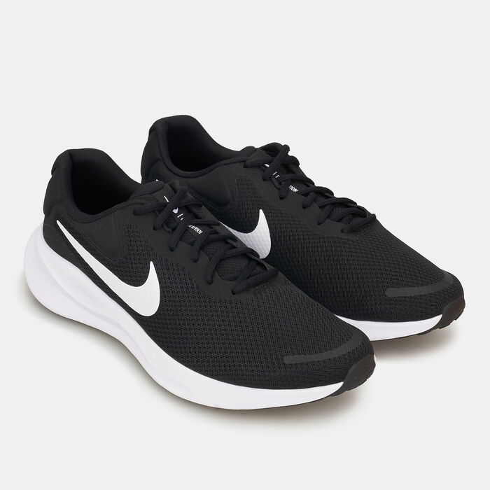 Nike Men's Revolution 7 Road Running Shoes Black image number 2
