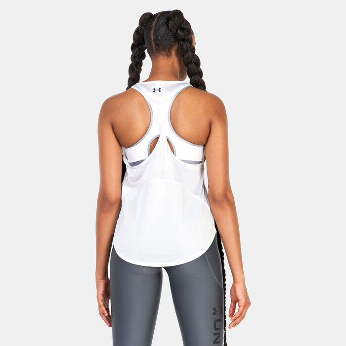 Under Armour Women's UA Tech™ Vent Tank Top White image number 1