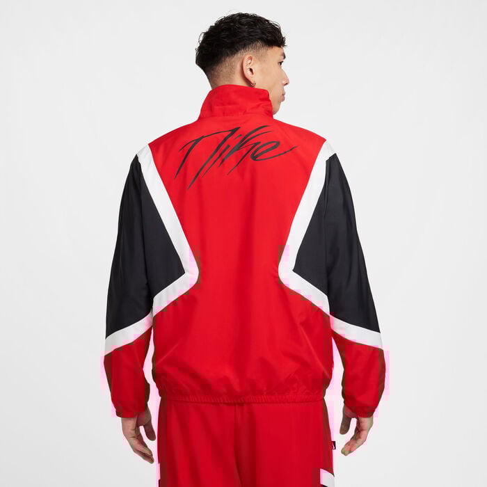 Nike Men's Icon Woven Basketball Jacket Red Nike Men's Icon Woven Basketball Jacket Red image number 1