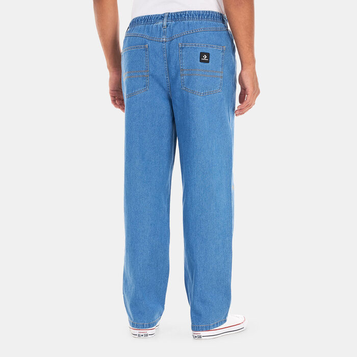 Converse Men's 5 Pocket Baggy Pant Denim Pants Blue Converse Men's 5 Pocket Baggy Pant Denim Pants Blue image number 1