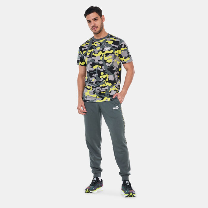 PUMA Men's ESS+ Camo Allover Print T-Shirt yellow PUMA Men's ESS+ Camo Allover Print T-Shirt yellow image number 2