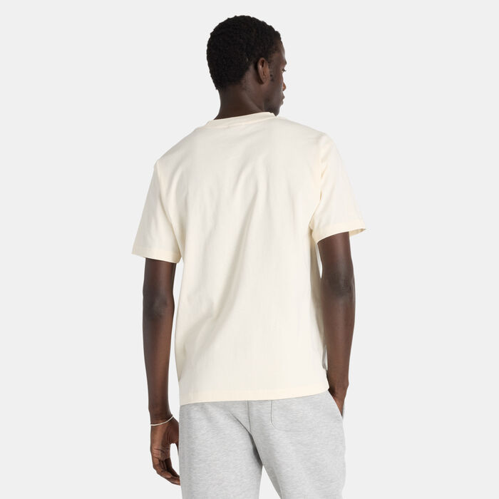 New Balance Men's Athletics Run Mural T-Shirt Beige New Balance Men's Athletics Run Mural T-Shirt Beige image number 1