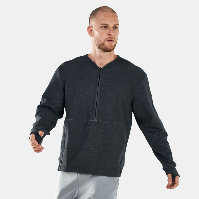 Nike Men's Dri-FIT Half-Zip Training Restore Long-Sleeve T-Shirt Black Nike Men's Dri-FIT Half-Zip Training Restore Long-Sleeve T-Shirt Black image number 0