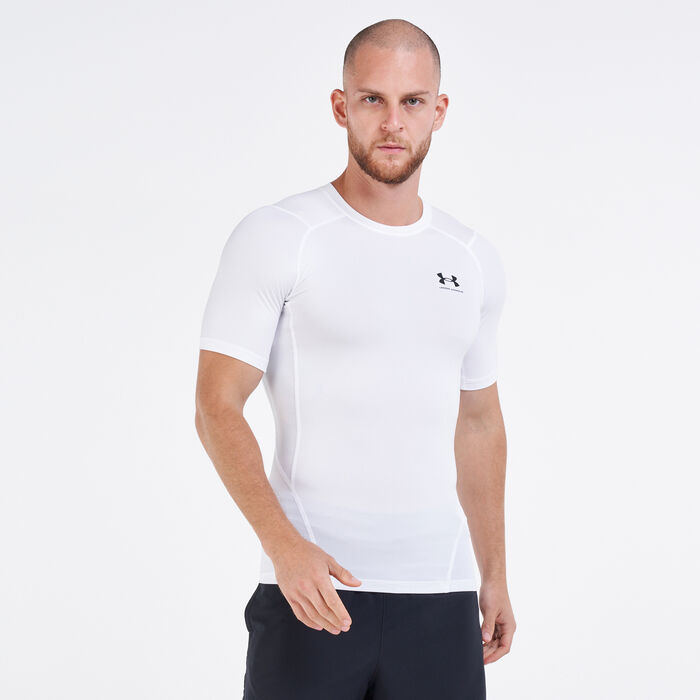 Under Armour Men's HeatGear® Armour T-Shirt White Under Armour Men's HeatGear® Armour T-Shirt White image number 0