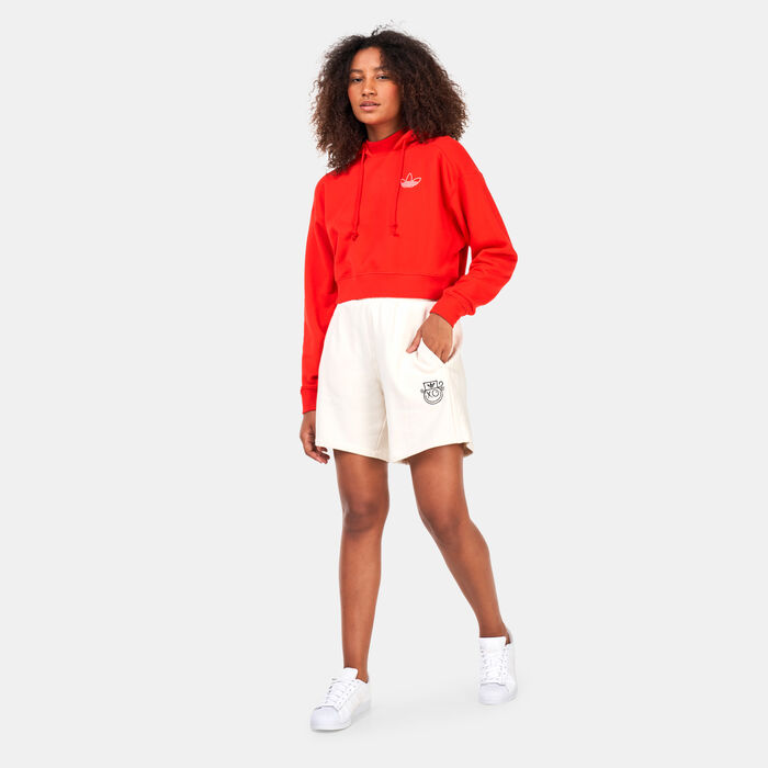 adidas Originals Women's Hoodie Red image number 2