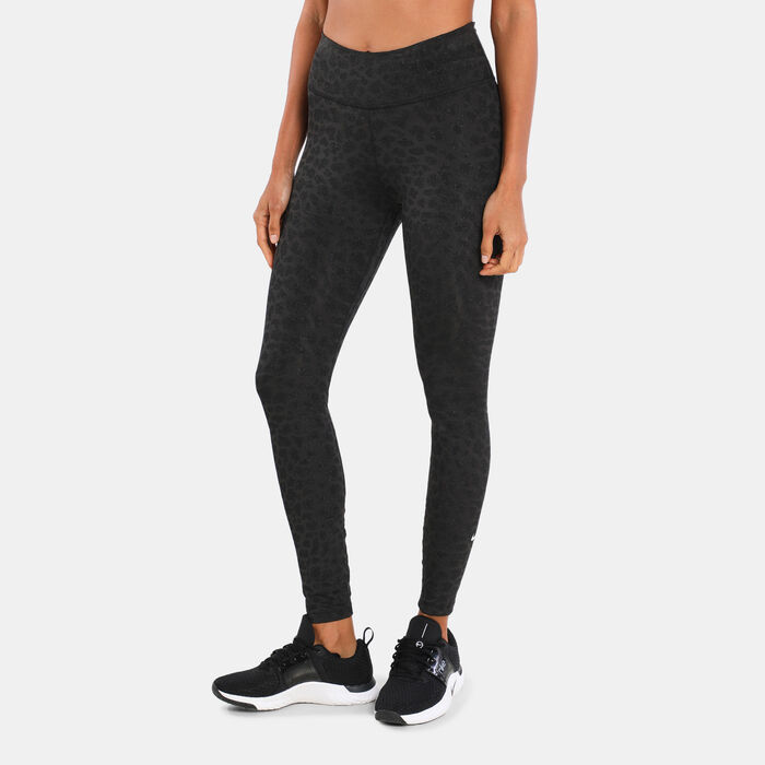 Buy Nike Women's Dri-FIT One Mid-Rise Printed Leggings Black in KSA -SSS