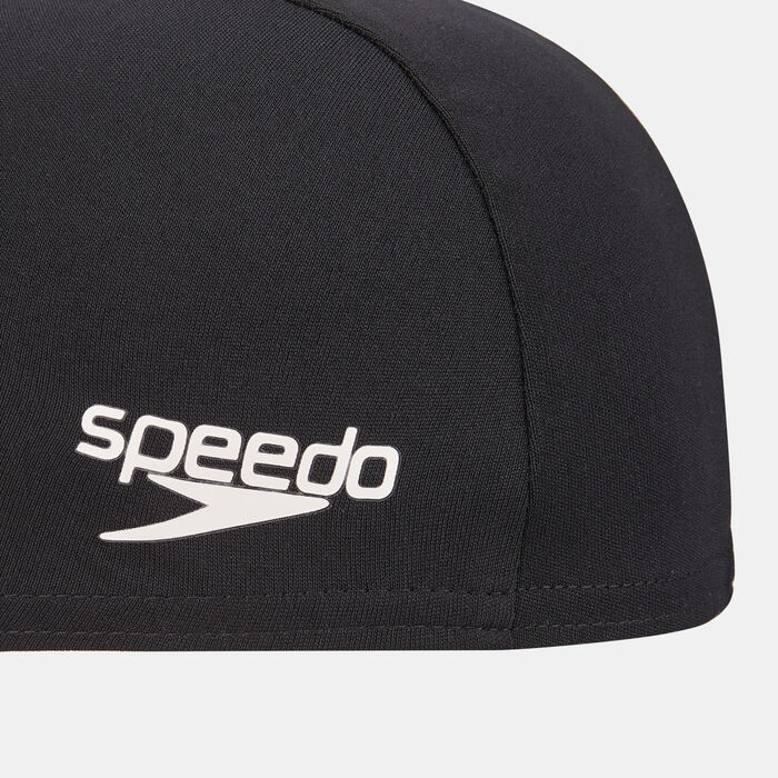 Speedo Kids' Polyester Swimming Cap Black Speedo Kids' Polyester Swimming Cap Black image number 2