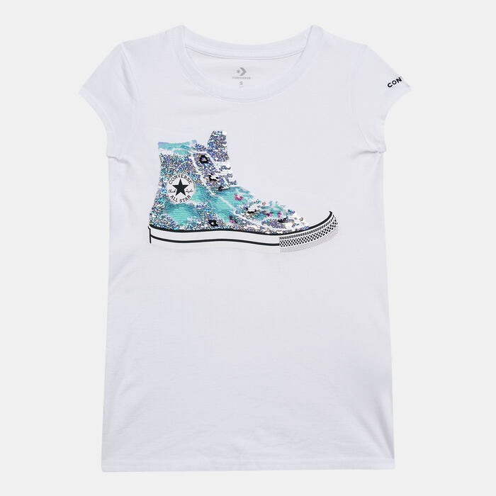 Kids' Flip Sequin Chuck T-Shirt (Older Kids) Kids' Flip Sequin Chuck T-Shirt (Older Kids) image number 0