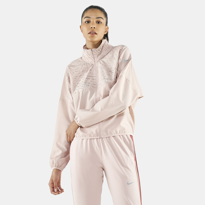 Nike Women's Dri-FIT Run Division Reflective Jacket Pink Nike Women's Dri-FIT Run Division Reflective Jacket Pink image number 0