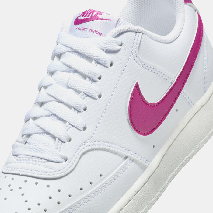 Nike Women's Court Vision Low Next Nature Shoes White Nike Women's Court Vision Low Next Nature Shoes White image number 4