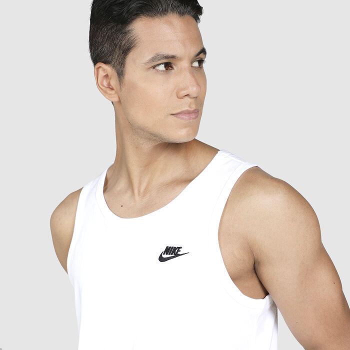 Nike Men's Sportswear Club Tank Top White Nike Men's Sportswear Club Tank Top White image number 3