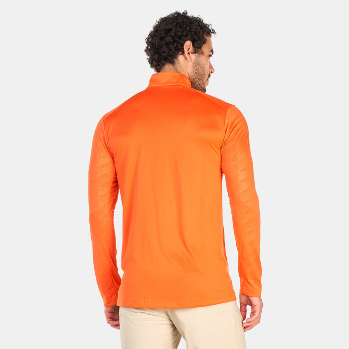 adidas Men's Terrex Multi Half-Zip Long Sleeve T-Shirt Orange adidas Men's Terrex Multi Half-Zip Long Sleeve T-Shirt Orange image number 1