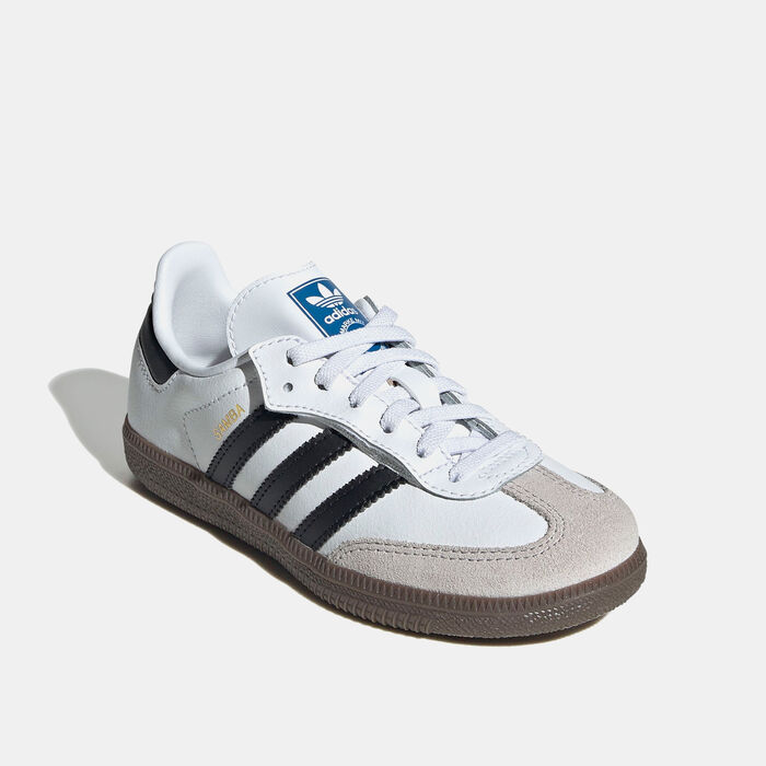 adidas Originals Kids' Samba OG Comfort Closure Shoes White adidas Originals Kids' Samba OG Comfort Closure Shoes White image number 1