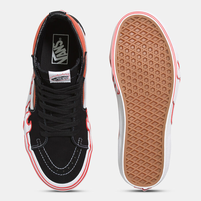 Vans Sk8-Hi Flame Unisex Shoes Orange image number 2