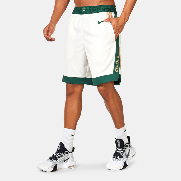 Nike Men's NBA Boston Celtics City Edition Dri-FIT Swingman Basketball Shorts - 2023/24 Ivory Nike Men's NBA Boston Celtics City Edition Dri-FIT Swingman Basketball Shorts - 2023/24 Ivory image number 0