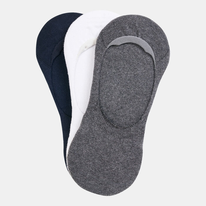 Sun and Sand Sports Men's Half-Cushioned No-Show Socks (3 Pack) - S/M White image number 0