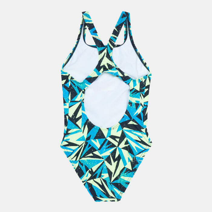 Speedo Kids' Hyper Boom Allover Medalist Swimsuit Blue Speedo Kids' Hyper Boom Allover Medalist Swimsuit Blue image number 1