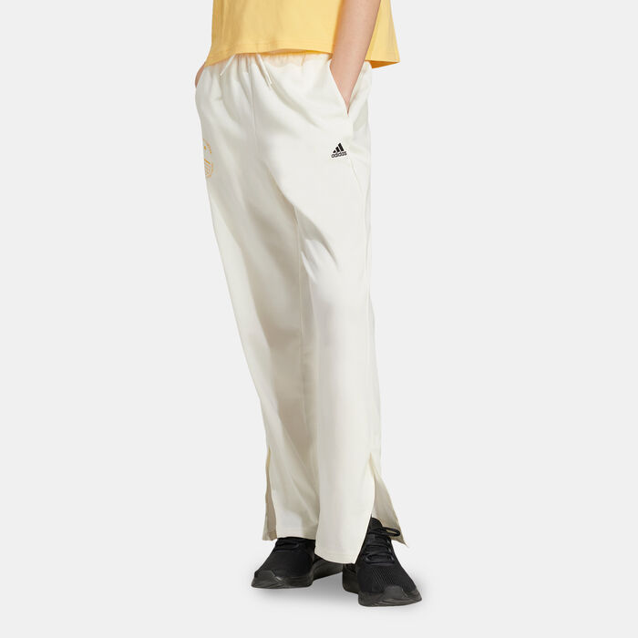 adidas Women's Resort Graphic Straight-Leg Pants White adidas Women's Resort Graphic Straight-Leg Pants White image number 0