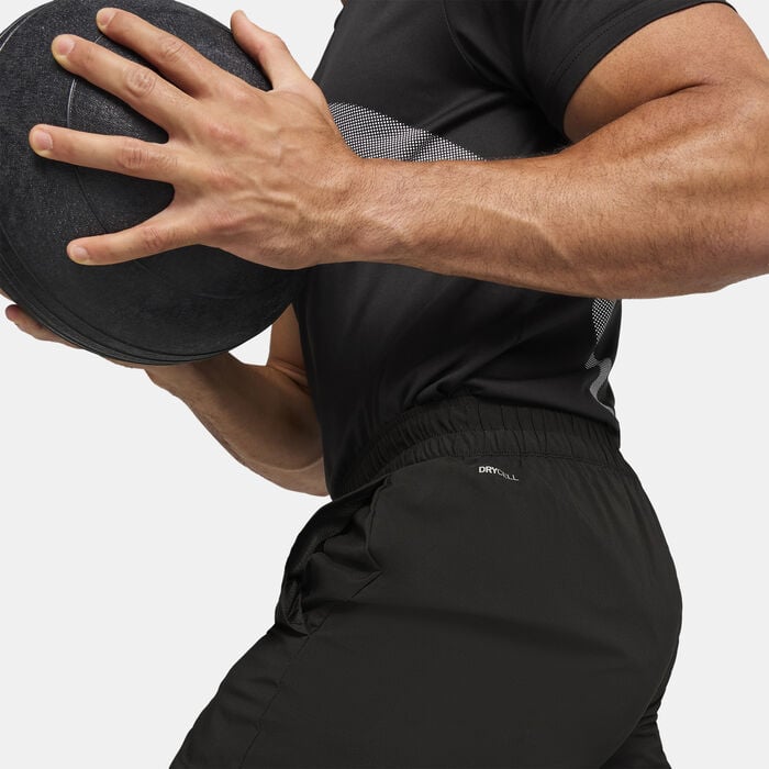 PUMA Men's Train All Day Big Logo Woven Pants Black PUMA Men's Train All Day Big Logo Woven Pants Black image number 3