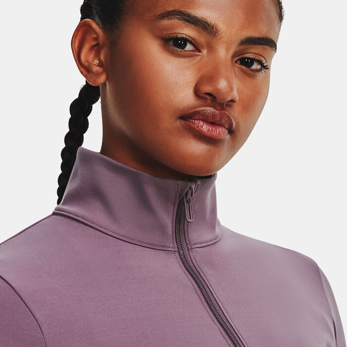 Under Armour Women's Motion Full-Zip Training Track Jacket Purple image number 3