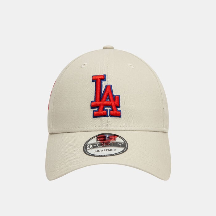 New Era Men's MLB Los Agneles Dodgers Side Patch 9FORTY Cap Beige New Era Men's MLB Los Agneles Dodgers Side Patch 9FORTY Cap Beige image number 0