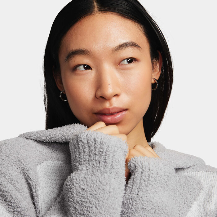 Nike Women's Sportswear Phoenix Cosy Bouclé Long Cardigan Grey Nike Women's Sportswear Phoenix Cosy Bouclé Long Cardigan Grey image number 2
