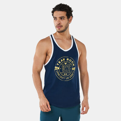 Under Armour Men's UA Project Rock Seven Bucks Tank Top Blue