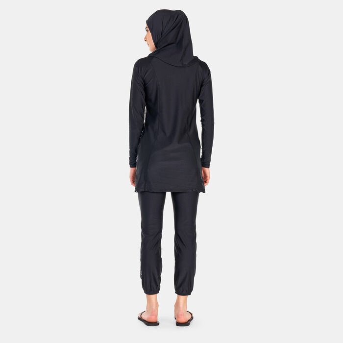 COEGA Women's Modest 3-Piece Swimsuit Black image number 1