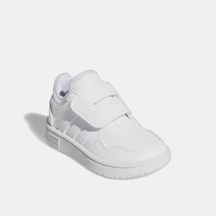 adidas Kids' Hoops Shoe White adidas Kids' Hoops Shoe White image number 1