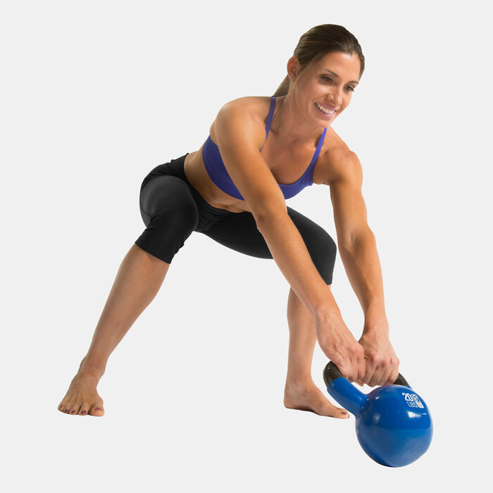 GoFit Kettlebell - 20lbs (Approx 9kg) Blue image number 2