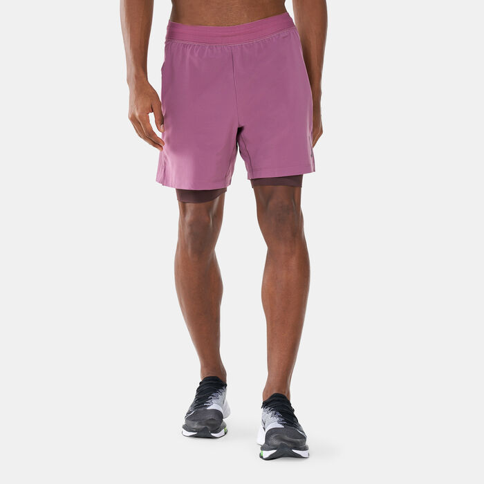Nike Men's 2-in-1 Yoga Shorts Purple Nike Men's 2-in-1 Yoga Shorts Purple image number 0