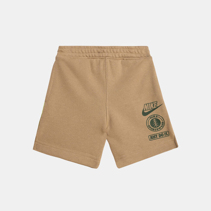 Nike Kids' Sportswear 'Leave No Trace' French Terry Taping Shorts (Younger Kids) Brown Nike Kids' Sportswear 'Leave No Trace' French Terry Taping Shorts (Younger Kids) Brown image number 0