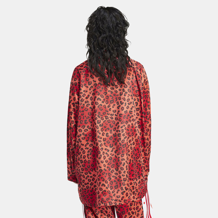 adidas Originals Women's Leopard Luxe Shirt Red image number 1