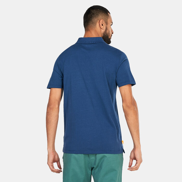 Timberland Men's Outdoor Heritage EK+ Polo Shirt Blue Timberland Men's Outdoor Heritage EK+ Polo Shirt Blue image number 1