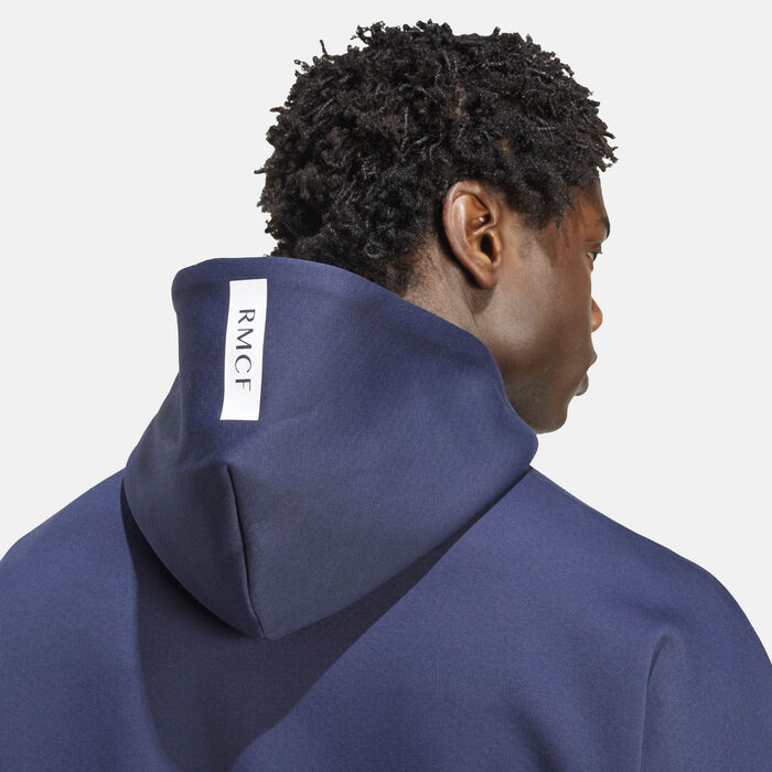 adidas Men's Real Madrid Z.N.E. Anthem Football Hoodie Blue adidas Men's Real Madrid Z.N.E. Anthem Football Hoodie Blue image number 3