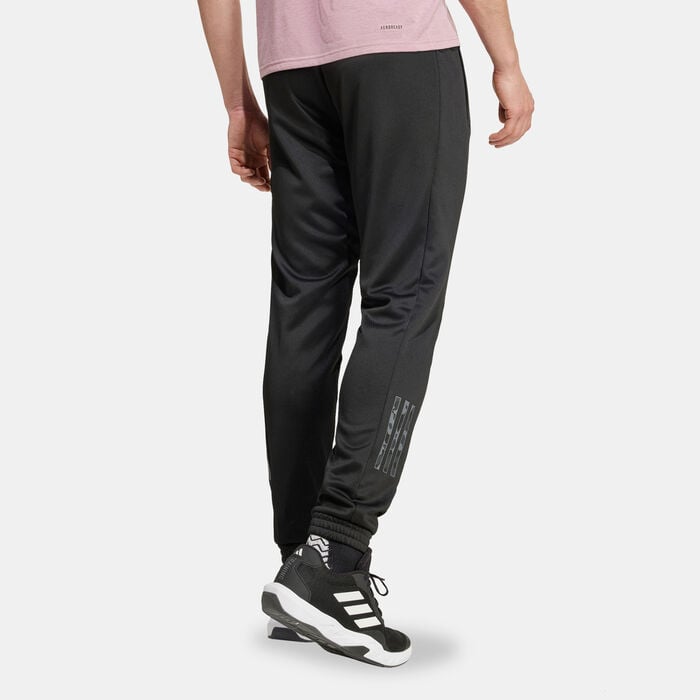 adidas Men's Train Essentials Camo Training Joggers Black adidas Men's Train Essentials Camo Training Joggers Black image number 1
