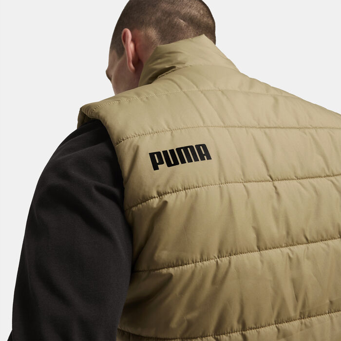 PUMA Men's Essentials Padded Vest Brown image number 3