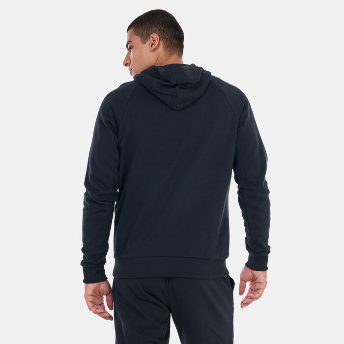 Under Armour Men's UA Rival Fleece Logo Hoodie Black Under Armour Men's UA Rival Fleece Logo Hoodie Black image number 1