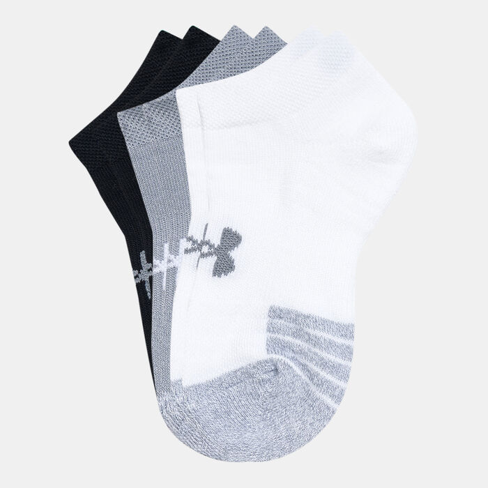 Under Armour Kids' HeatGear® No-Show Socks (Older Kids) - 3 Pack White Under Armour Kids' HeatGear® No-Show Socks (Older Kids) - 3 Pack White image number 0