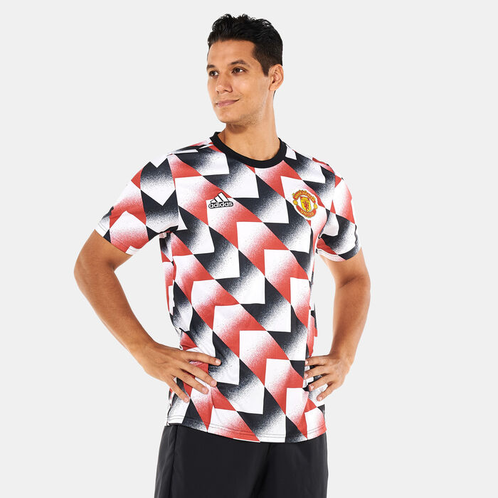 adidas Men's Manchester United Pre-Match Jersey - 2022/23 Multi-Color adidas Men's Manchester United Pre-Match Jersey - 2022/23 Multi-Color image number 0
