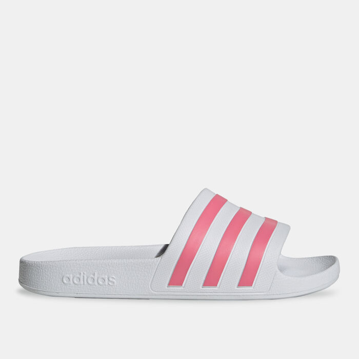 adidas Women's Adilette Aqua Slides Red adidas Women's Adilette Aqua Slides Red image number 0