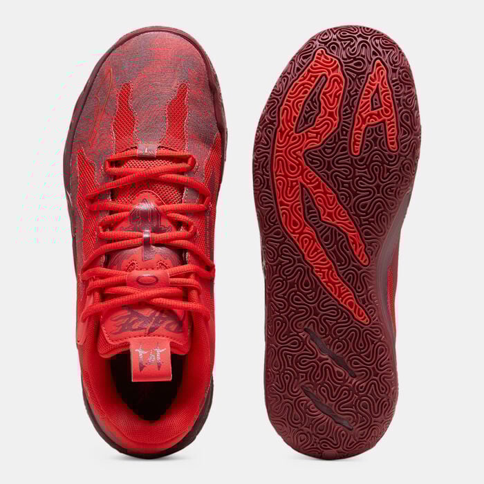 PUMA Men's MB.03 Lo Team Basketball Shoes Red PUMA Men's MB.03 Lo Team Basketball Shoes Red image number 3