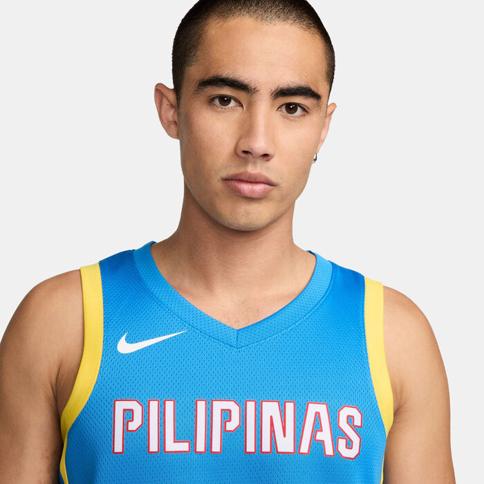 Nike Men's Team Phillipines Limited Road Basketball Jersey Blue Nike Men's Team Phillipines Limited Road Basketball Jersey Blue image number 3